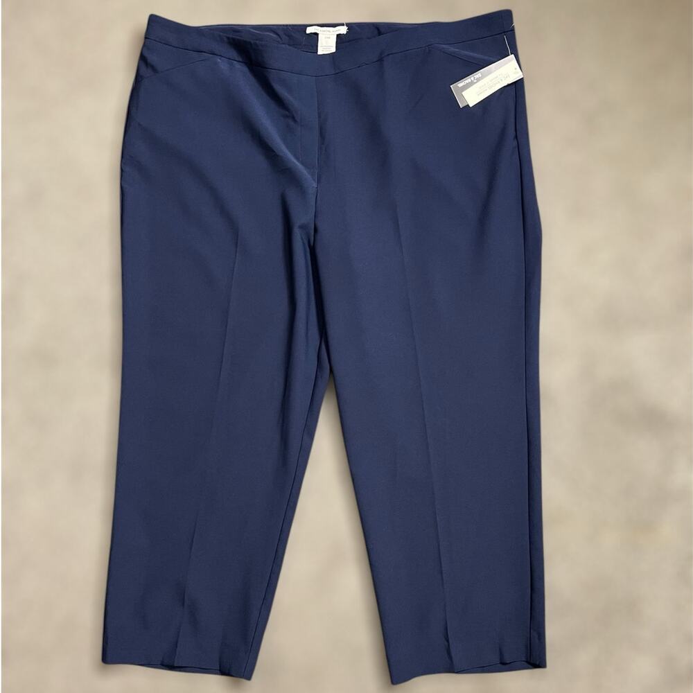 Zac & Rachel Bond 18 Pants 24W Womens Plus Size Slim Ankle Pull On Trousers New